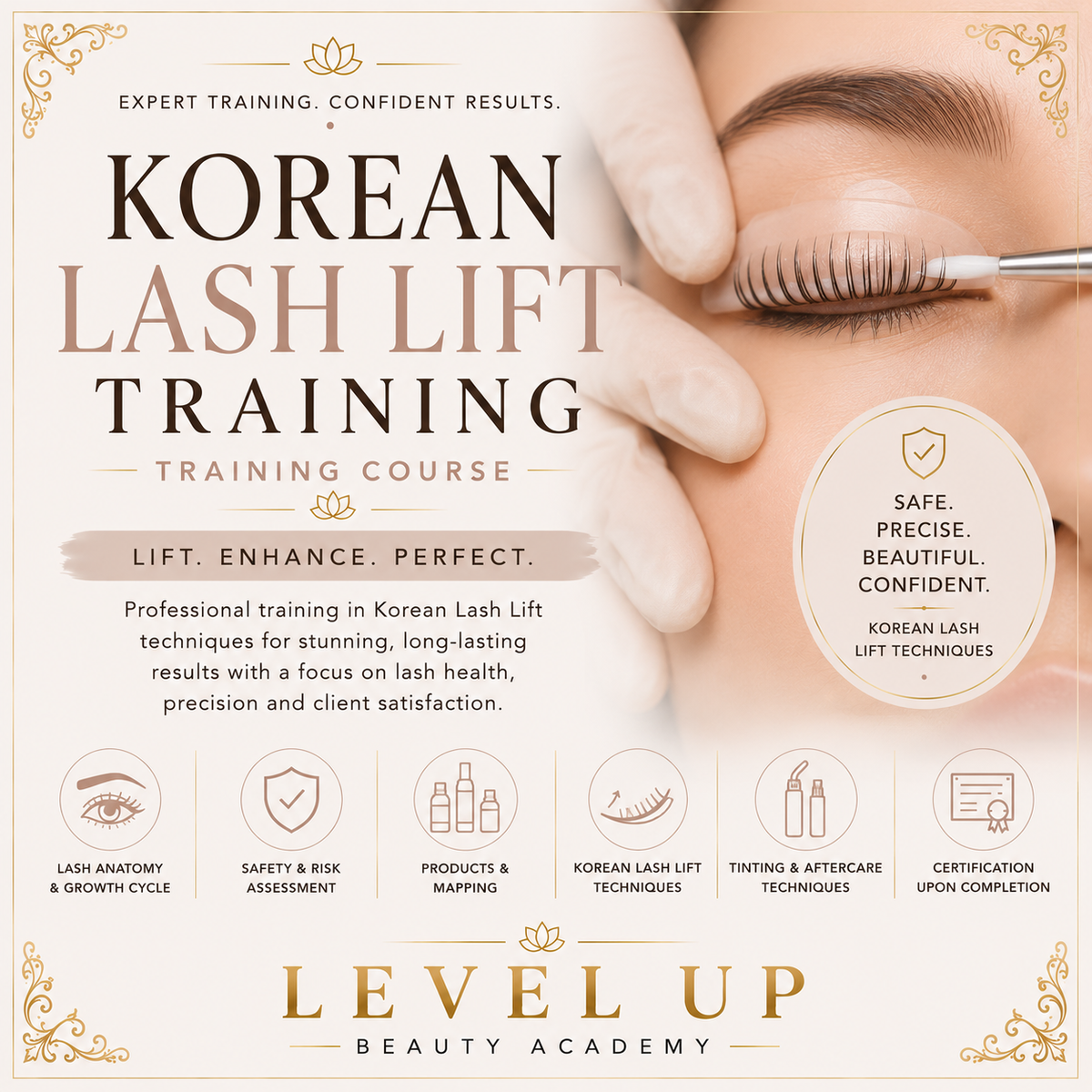 Online - Korean Lash Lift and Tint Training course