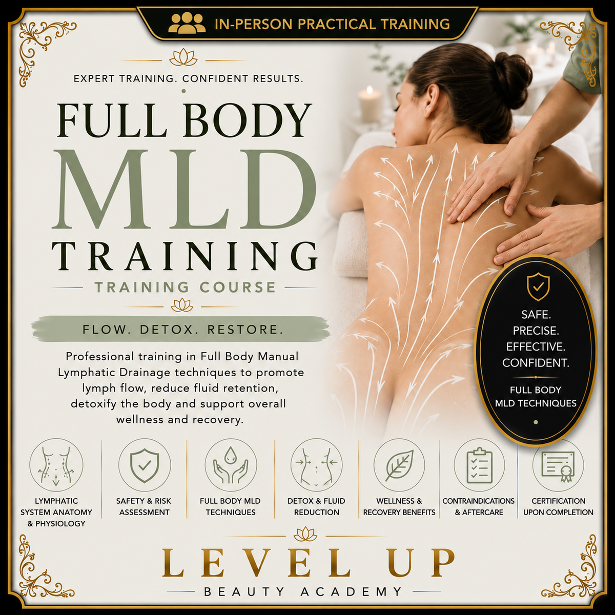 Full body Manual Lymphatic Drainage Massage Training Course - In Person
