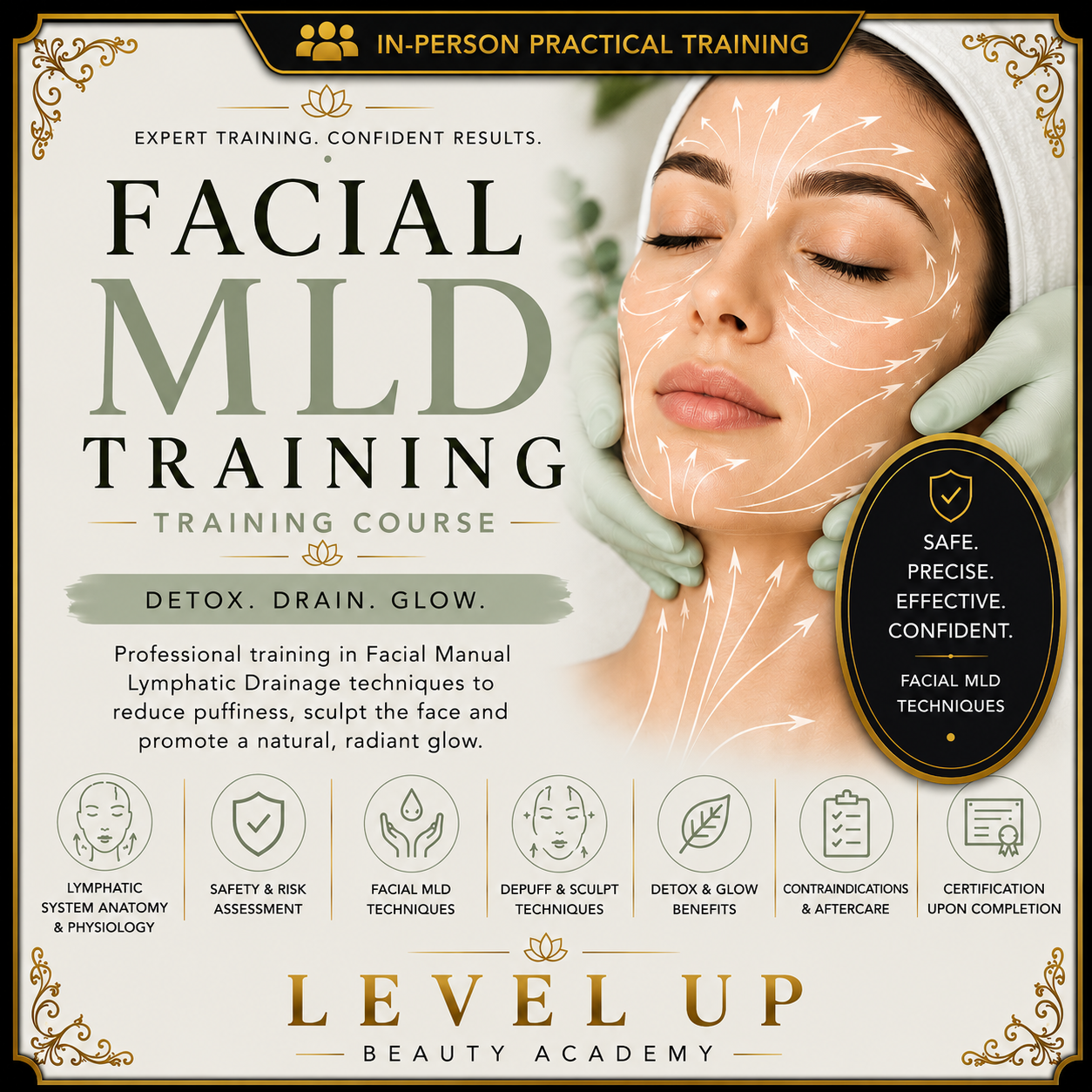 Facial Manual Lymphatic Drainage Massage - In Person