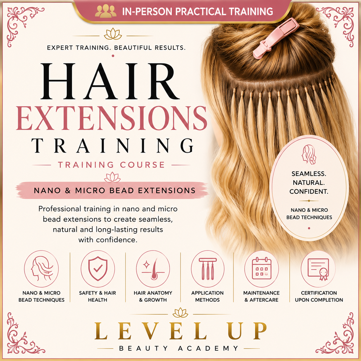 Nano/Micro Bead Hair Extensions Course - In Person
