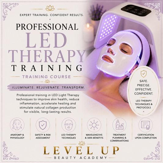 Online LED Light Therapy Facial Treatment Training course - Instant Download!
